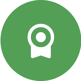 A green circle with an image of a camera.